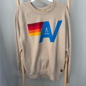 Light Beige Aviator Nation sweatshirt